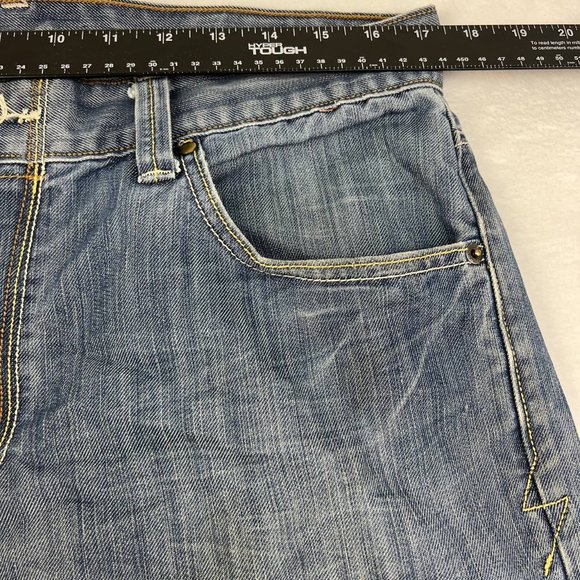 Levi's 514 Slim Straight Jeans Mens 34 x 30 Denim Pants‎ Blue Faded - Picture 9 of 16